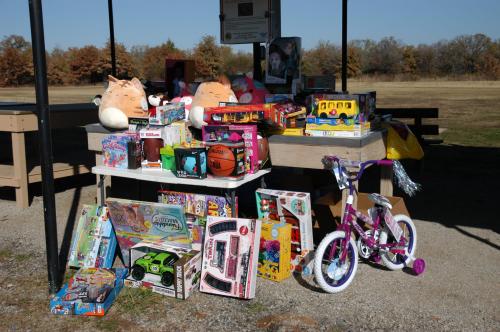 Santa Cops Toys collected 