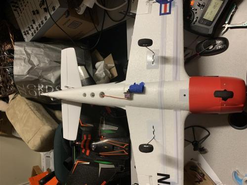 ryland h confetti dropper on my horizon hobby parkzone t-28 2